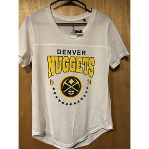 Denver Nuggets Womens Large Perforated Tee Shirt NWT